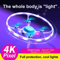 2022 new rc drone ufo 4k camera mini smart gesture sensing flying aaucer quadcopter drop resistant suspension aircraft toy gift