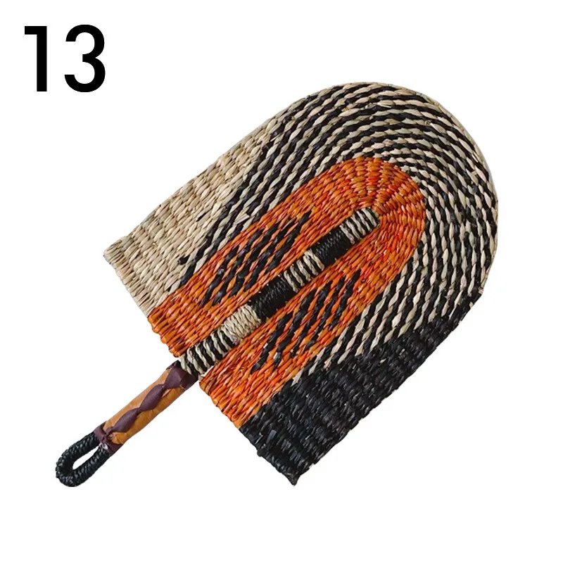 

Ручной тканый соломенный вентилятор