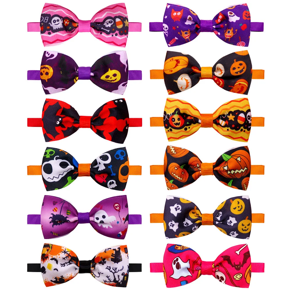 

Halloween Pet Bow Tie Pet Supplies Cat and Dog Bow Tie Pet Accessories Bow Tie Collar for Dogs Dog Accessories for Small Dog