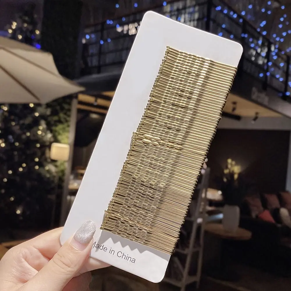 

1 компл. (50 шт.) Модная металлическая заколка для волос в салон, простота головной убор, Шпилька для волос