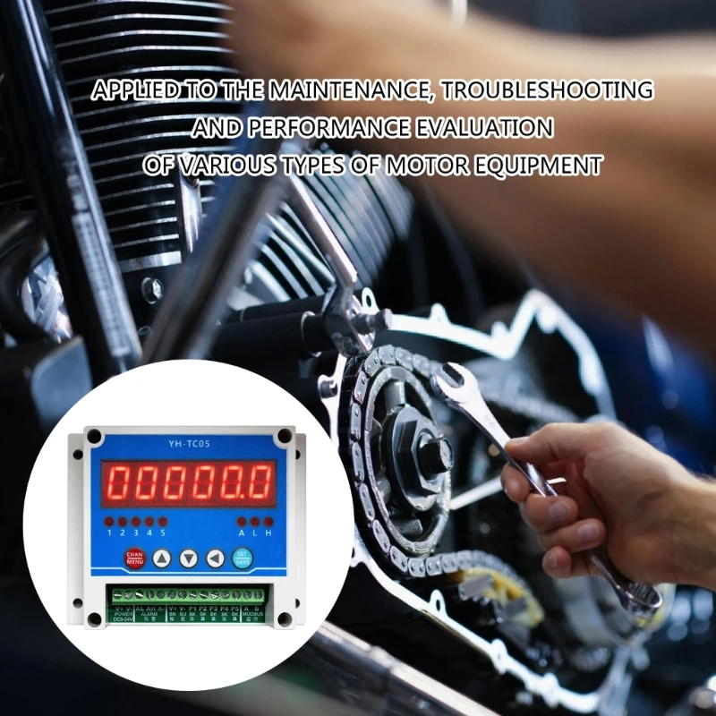 Тахометр Бесконтактный цифровой тахометр 5CH точность тахометра с подсветкой
