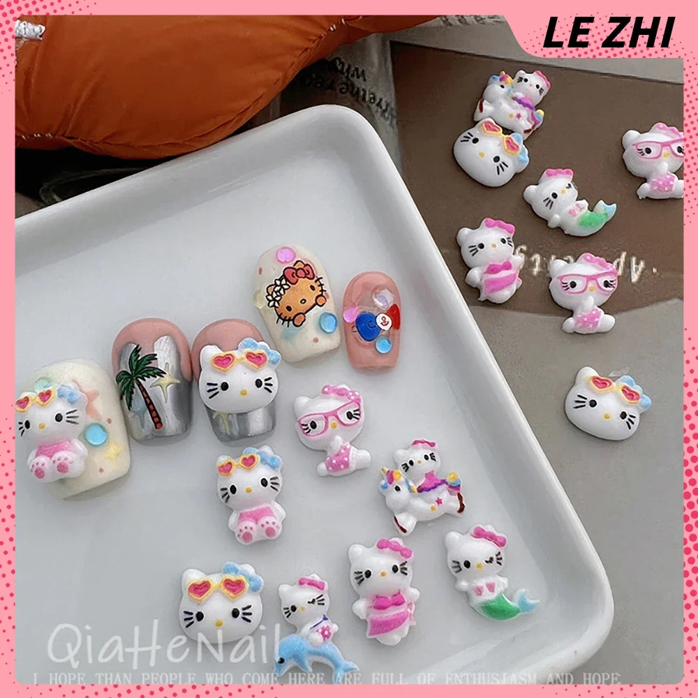 20 шт. праздничное изменение цвета бикини Hello Kitty очаровательные наклейки для