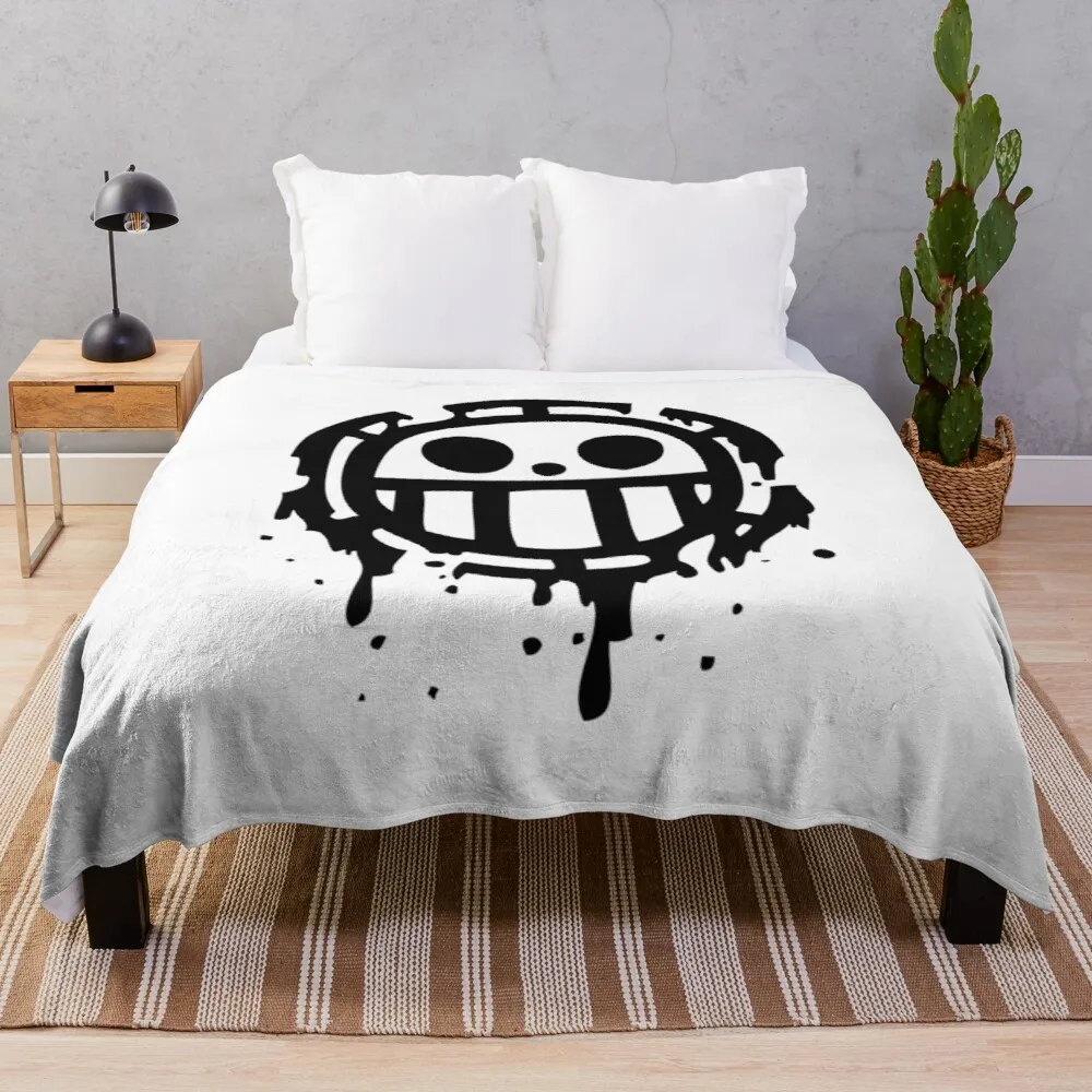 

Trafalgar D. Water Law logo Throw Blanket Throw Blanket