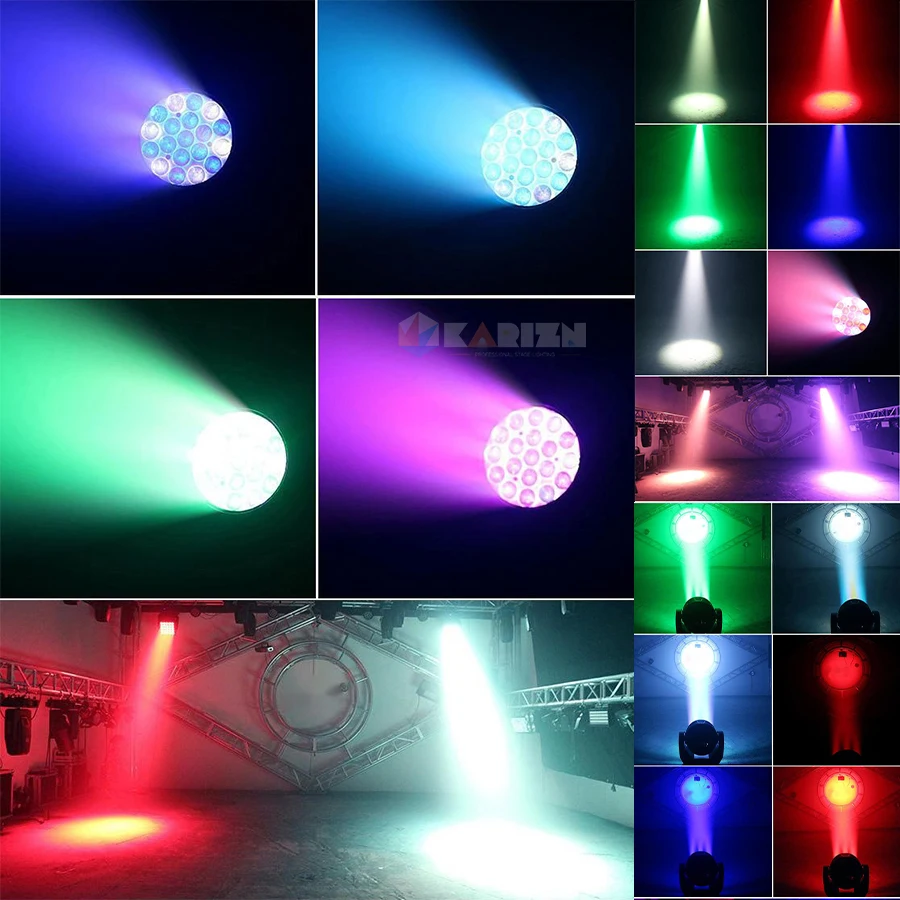 0 налог 2 шт. 19x15 Вт 4 в 1 светильник лампа для полета деталь RGBW движущаяся головка