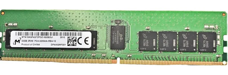 

RAM applies to CRUCIAL MTA18ASF4G72PDZ-3G2B2 32G 2RX8 PC4-3200AA ECCREG memory