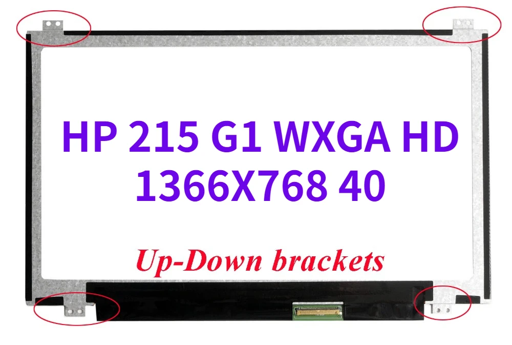 

11.6" Laptop Matrix For HP 215 G1 WXGA HD 1366X768 40 pins LCD screen Panel Replacement