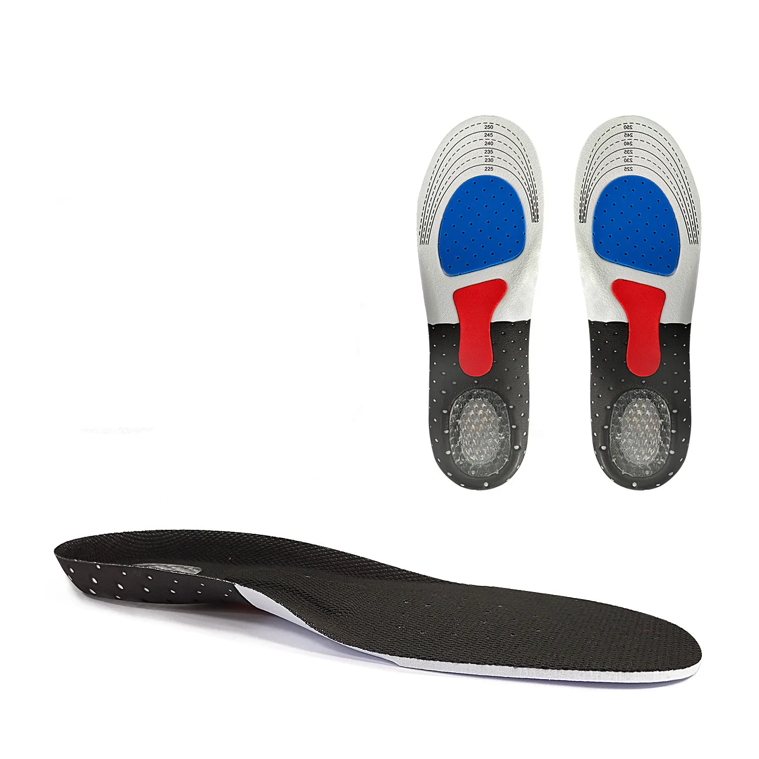 Arch Support Sports Insole For Shoes Men Women Breathable Gel Heel Cushion Running Military Training Sweat Absorbing Eva Insoles