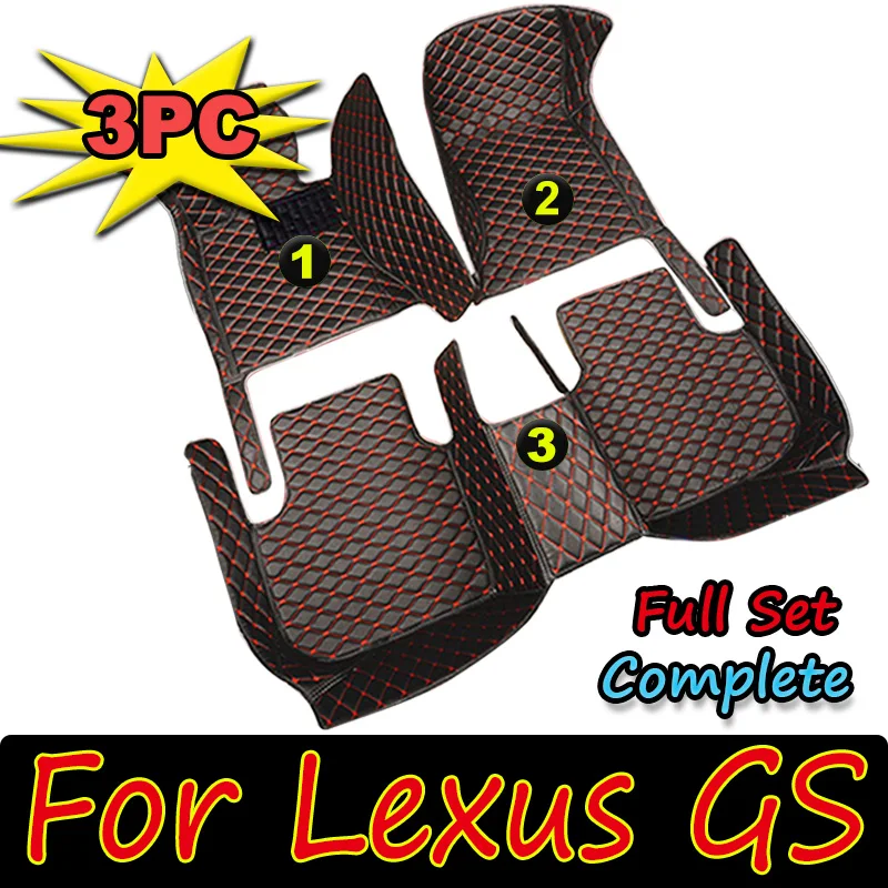 

Car Floor Mats For Lexus GS 2011 2010 2009 2008 Artificial Leather Waterproof Car Carpet Rugs Custom Auto Accessories Interior