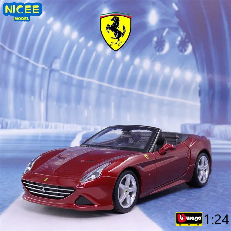 

Bburago 1:24 Ferrari California T Cabriolet Metal Luxury Vehicle Diecast Pull Back Cars Model Toy Collection Xmas Kids Gift B350