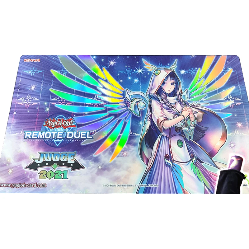 Голографический Блестящий игровой коврик YGO God of the Herald Foil 2 мм не Прошитые края