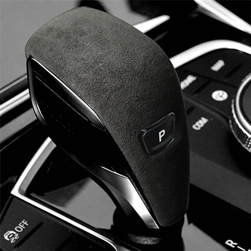 For BMW Z4 G29 17-23 Suede Black Tumbled Leather Shifter Cover Protective Case