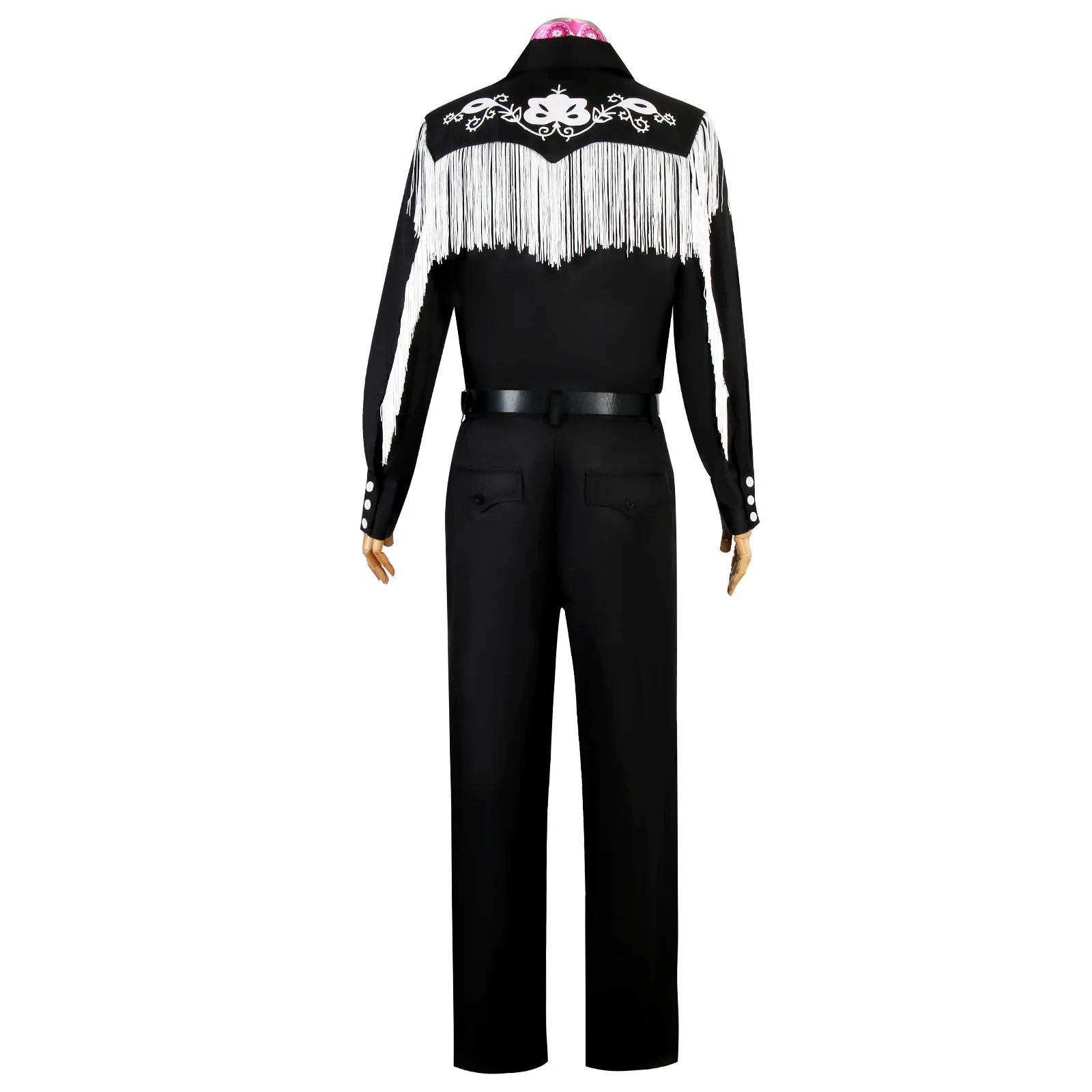 Унисекс Барби Кен Райан Косплей Костюм - Розовый Топ И Черные Брюки В Комплекте
