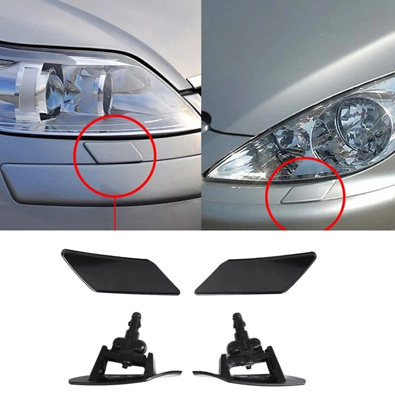 Car Front Headlight Spray Nozzle for Citroen Triumph Peugeot 307 6438F5 / 6438F4