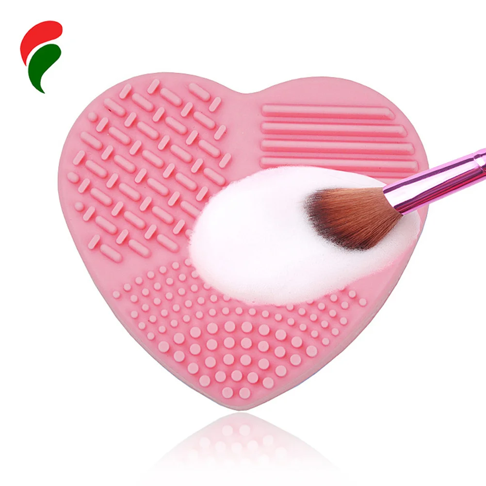 

Box Cleaning Brush Case Makeup Sponge Heart Shaped Wet Quick Use Dual Silica Dry Removal Color Clean