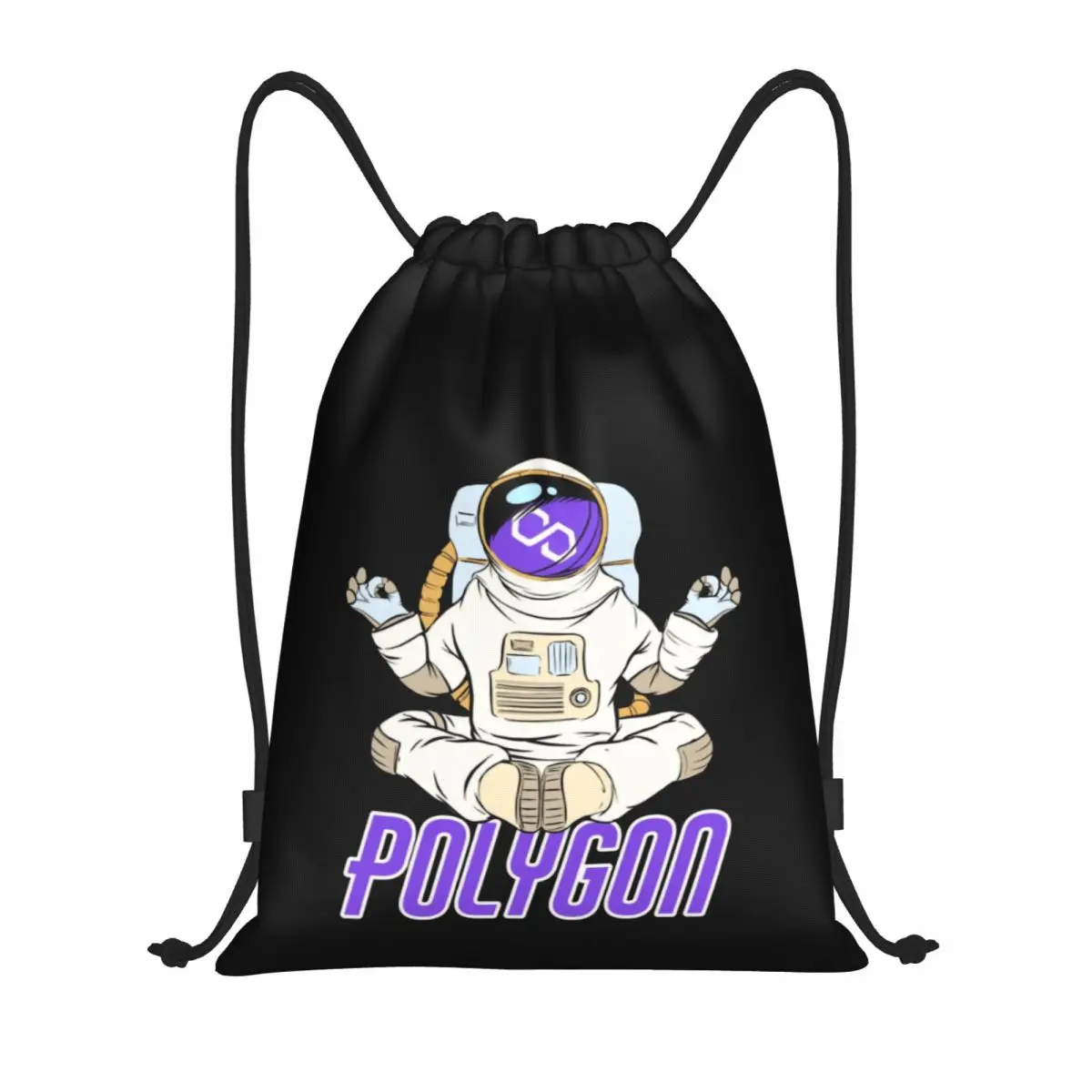 Многоугольный рюкзак для йоги, Зен, криптовалюты, криптовалюты, Луна, мужской рюкзак, забавная Новинка, рюкзак на шнурке, сумки для спортзала, Классическая дорожная сумка