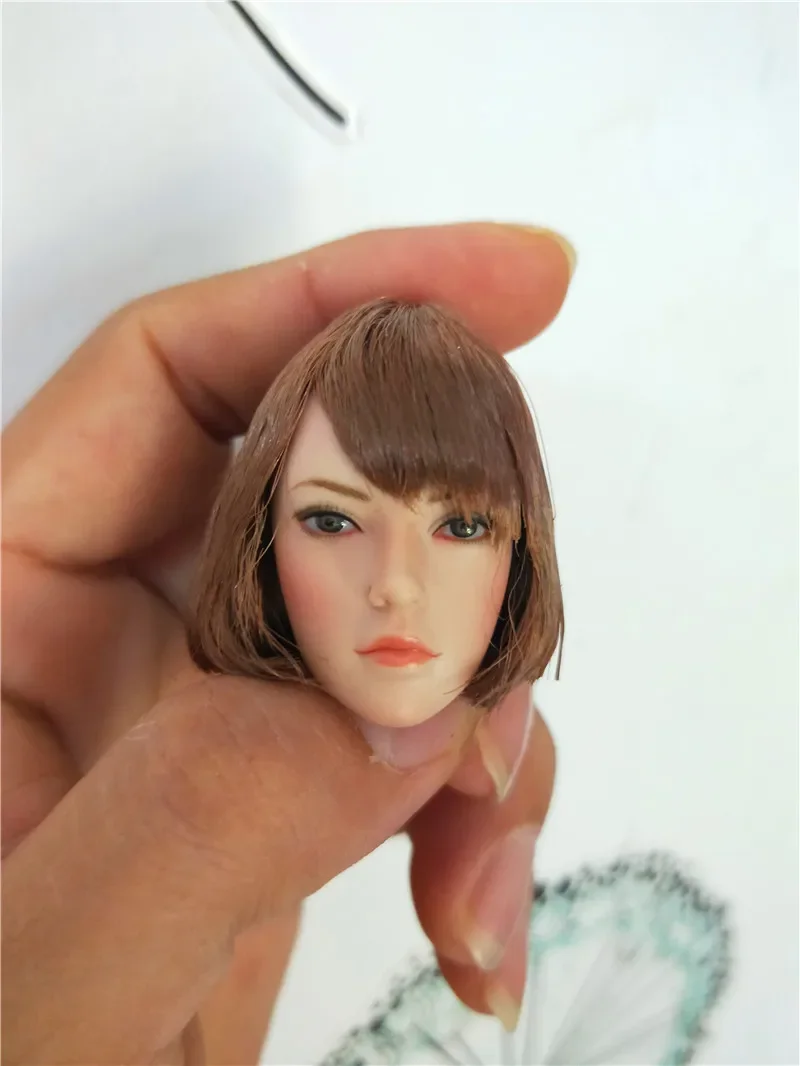 Фото SUPER DUCK 1/6 SDH002 Азиатская женская голова Sculpt A/B/C 1/6 Фигурка Аксессуары для 12-дюймовой коллекционной фигурки Игрушка «сделай сам» №2