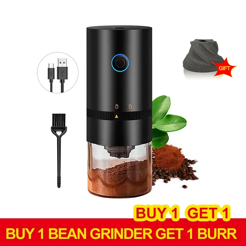Портативная Электрическая Кофемолка С USB-питанием Керамические Заусенцы