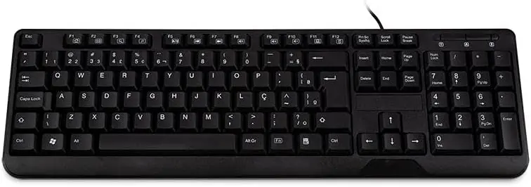 

Padrão c/conexão Ps2 - Preto teclado mecânico gamer