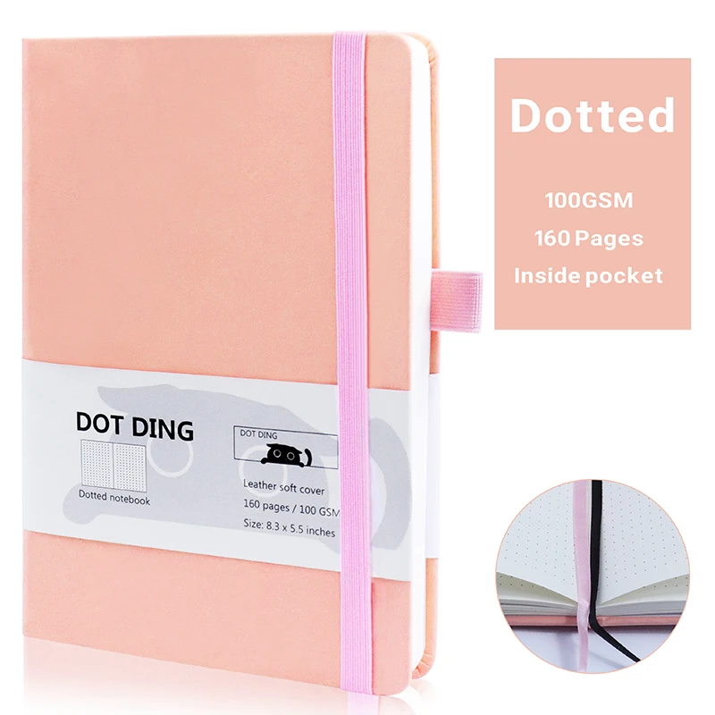 

Блокнот A5 в горошек искусственная кожа 80 листов