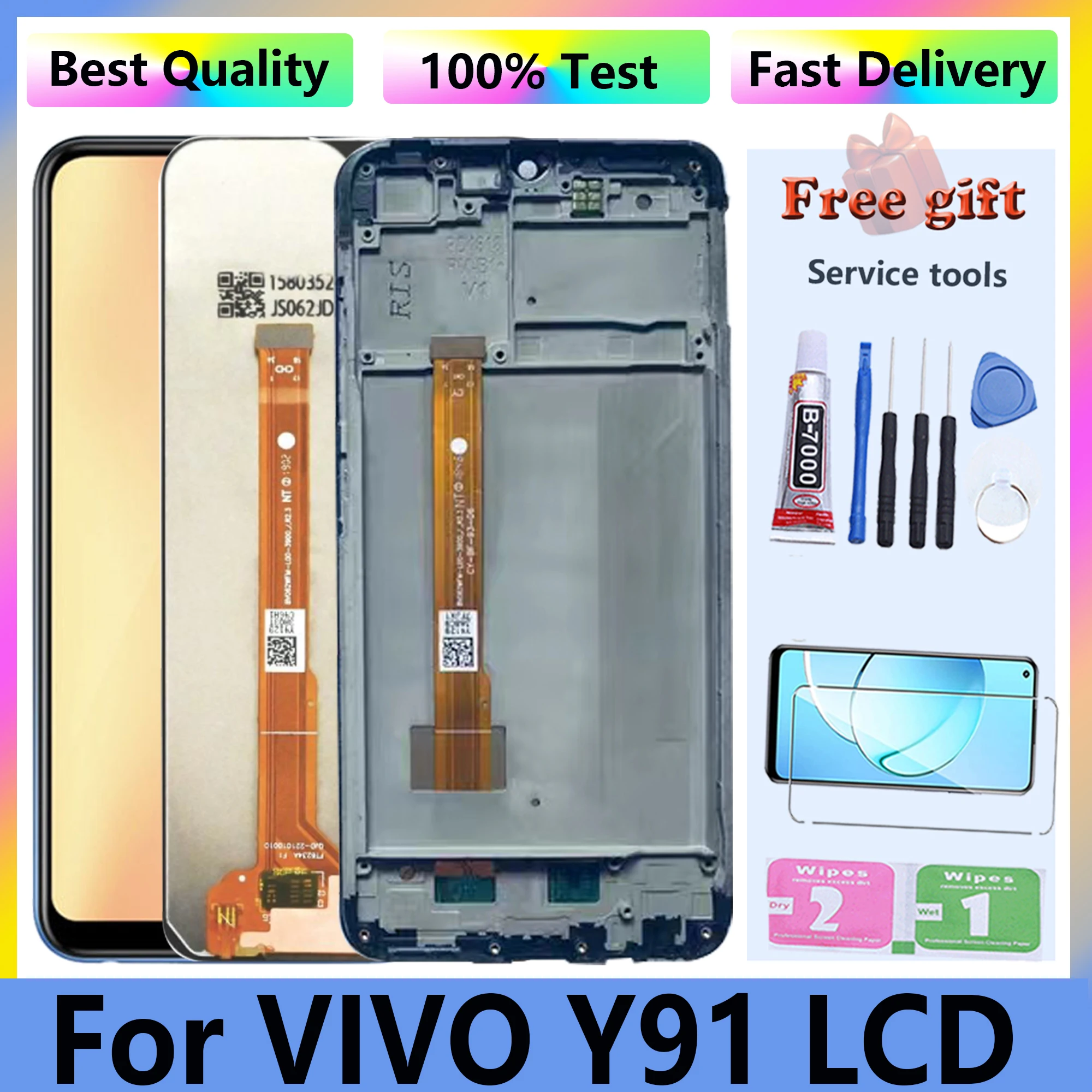 Оригинальный дисплей для Vivo Y91, ЖК-дисплей с рамкой 1816, 1817, 1820, детали для замены и ремонта