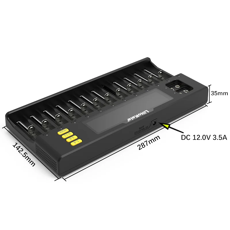 5 шт./лот LiitoKala Lii-S12 21700 9 В ЖК-дисплей для 1 2 3 8 7 IMR NiMH/Cd 18650 26650 26700 AA AAA зарядное