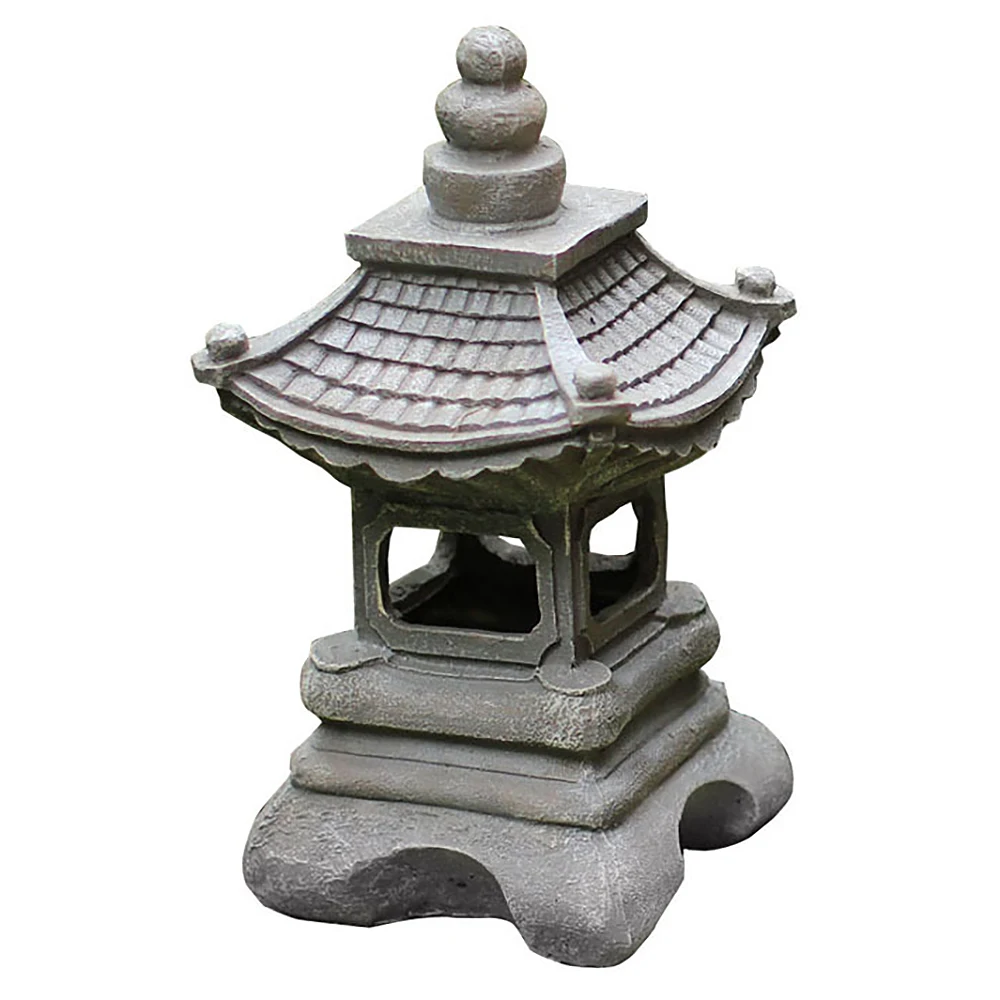 

Japanese Style Courtyard Decoration Resin Solar Lamp Palace Lanterns Landscape Lights Home Gardening Decoration