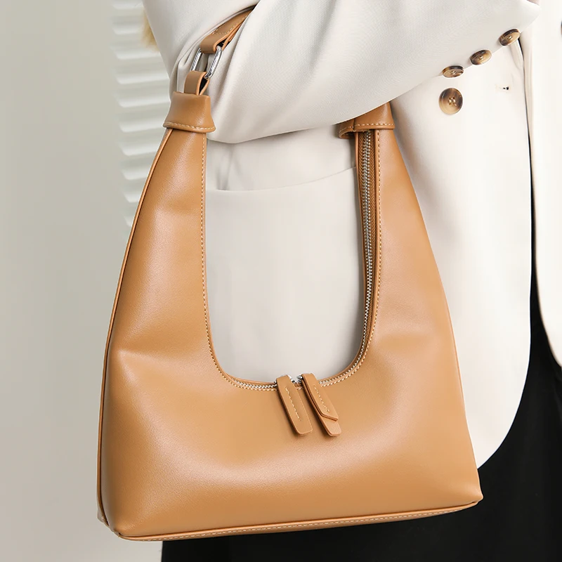 

Ladies Bags on Sale 2023 Fashion Designer Zipper PU Leather Small Handbags Summer Solid Versatile Simplicity Underarm Package