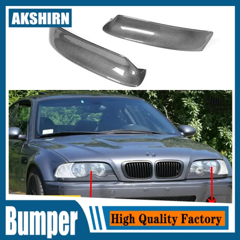 

Carbon Fiber/FRP Car Front Bumper Lip Splitters Aprons Flaps for BMW 3 Series E46 M3 Coupe 1999 - 2006 Bumper Trims Spoiler