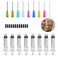 30pcs 5ml syringes set14 27g blunt tip needle with storage caps for refilling and measuring liquids oil industrial grade syringe