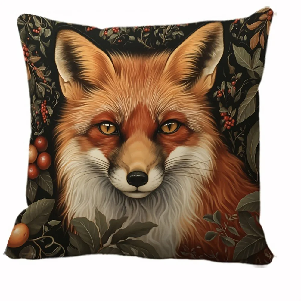 Наволочки из полиэстера велюра 40x40, 45x45, 50x50, 60x60 см с принтом животные