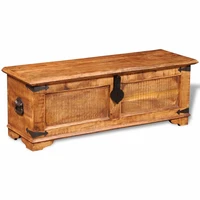 wooden toy bedroom storage box treasure chest home decor rough mango wood