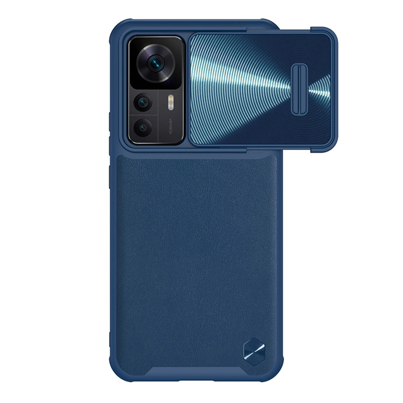 Luxury Pu Leather Case for Xiaomi 12T with Slide Lens Camera Protector Matte Case Protective Thin Slim Phone Cover for Men 2022