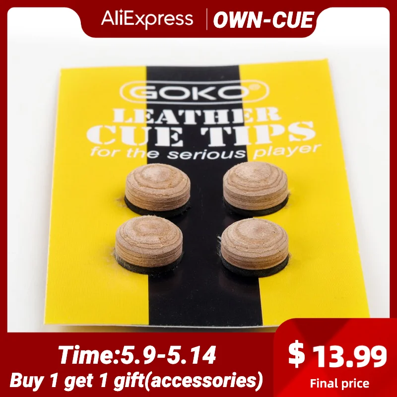 Советы GOKO Cue 3036, модель S/M/H, кий для снукера, искусственный наконечник 10/11, 5/13 мм, наконечник из свиной кожи, 6 7 слоев, многослойные аксессуары
