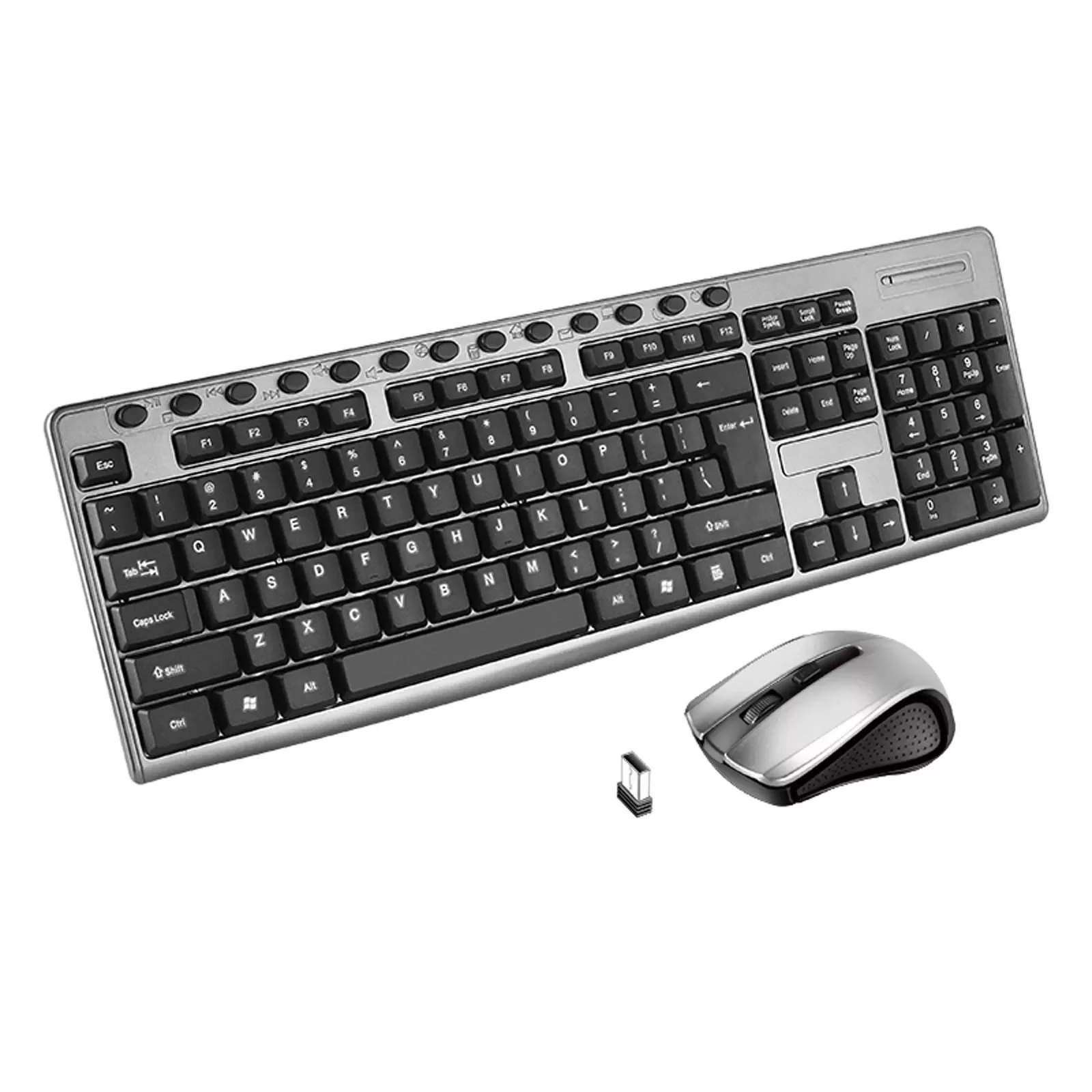 

Wireless Keyboard Gaming Mouse Sets 2.4G 104Keys Ultra-thin keyboard with numeric keypad Wireless Mouse For PC Laptop клавиатура