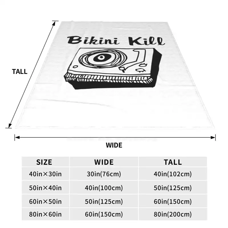 Убить бикини Kill Logo-черный новейший супермягкий теплый цвет тонкое одеяло убивает