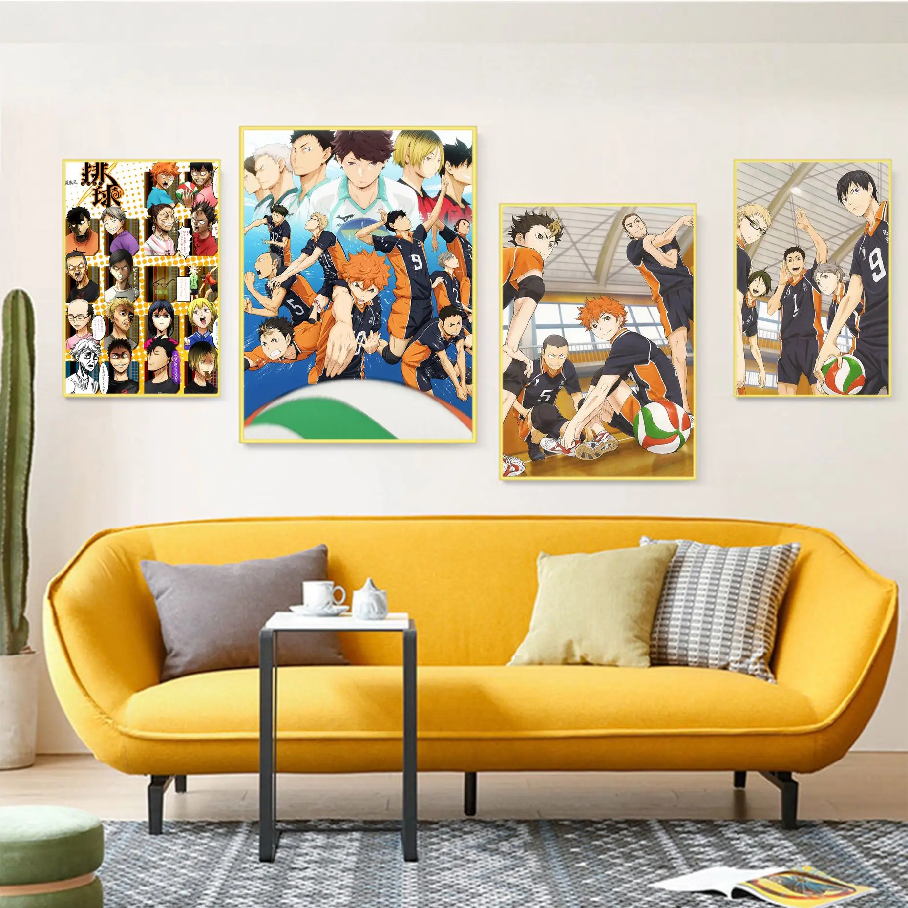 

Anime Haikyuu Movie Sticky Posters HD Quality Wall Art Retro Posters For Home Posters Wall Stickers