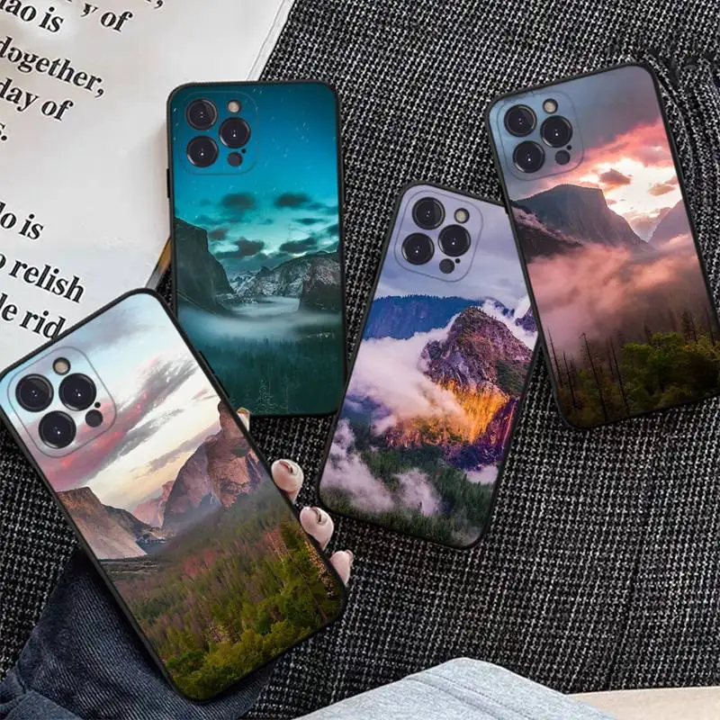 

Mountain Forest Phone Case Silicone Soft for iphone 14 13 12 11 Pro Mini XS MAX 8 7 6 Plus X XS XR Cover
