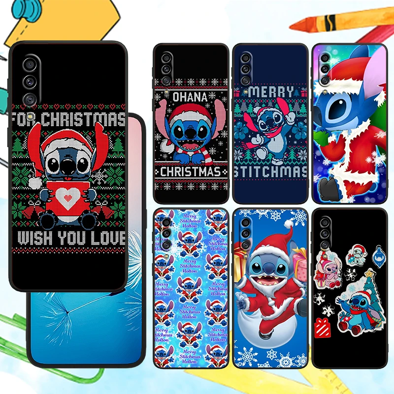 

Christmas Gift Stitch For Samsung Galaxy A90 A80 A70 S A60 A50S A30 S A40 S A2 A20E A20 S A10S A10 E Black TPU Phone Case