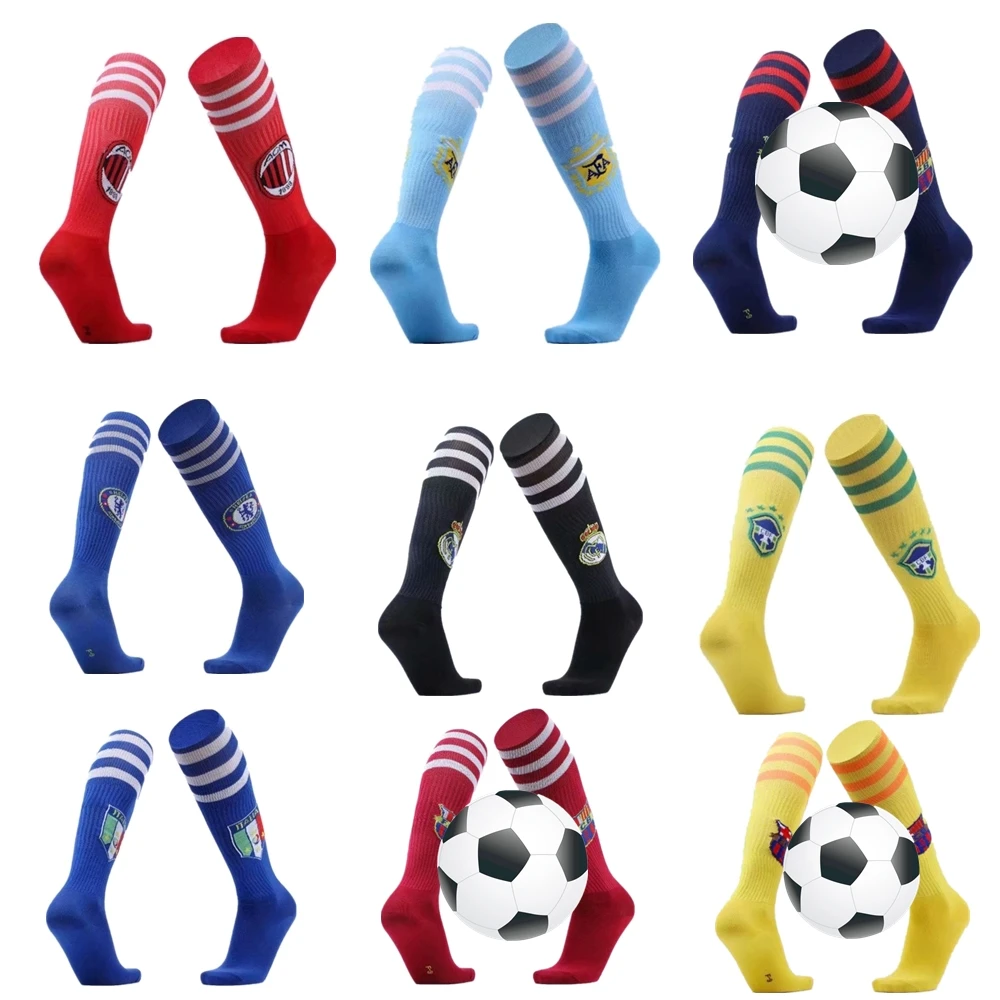 

Clubs Soccer Socks Over The Knee Socks Breathable Knee High Training Long Stocking Sports Sock for Adult Children