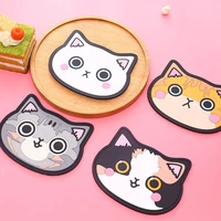 non slip heat resisten mug holder cartoon coaster cup mat pad silicone cup mat drink cup coasters insulation pads