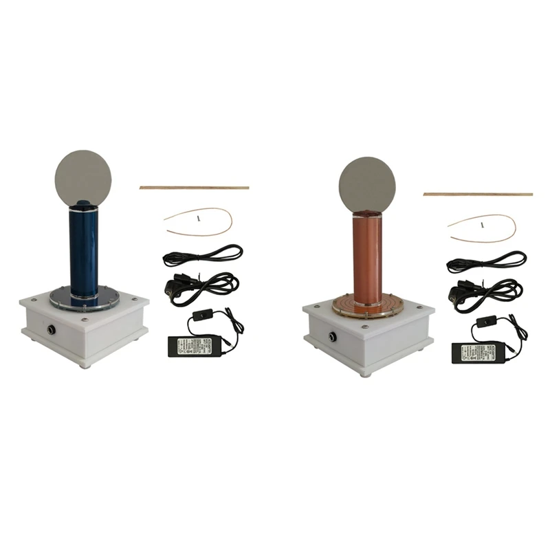 

Tesla Coil SGTC Acrylic Base Shell Arc Wireless Transmission Experiment Desktop Model Toy, EU Plug