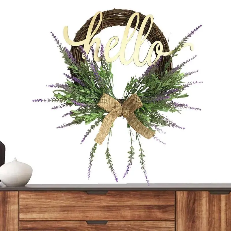 

Decorative Wreath Wreath Decoration For Wall Front Door Lavender Wreath Artificial Farmhouse Wreaths For Wall Window Party