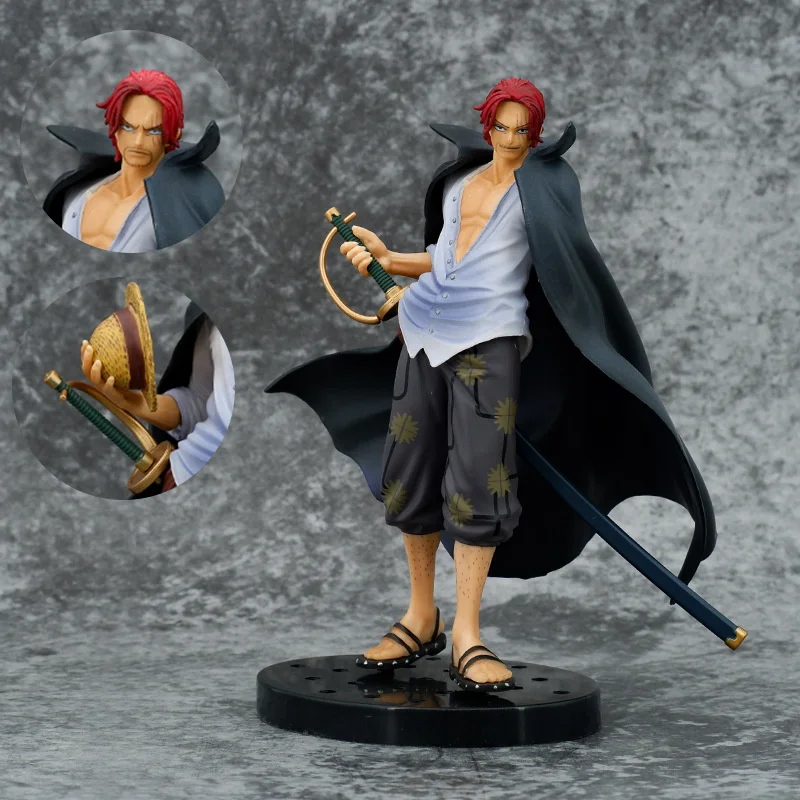 

One Piece Four Emperors Battle Figma Gift Akakami No Shankusu Anime Action Figure Pirate Animation 17cm GK Model PVC Kid Toys