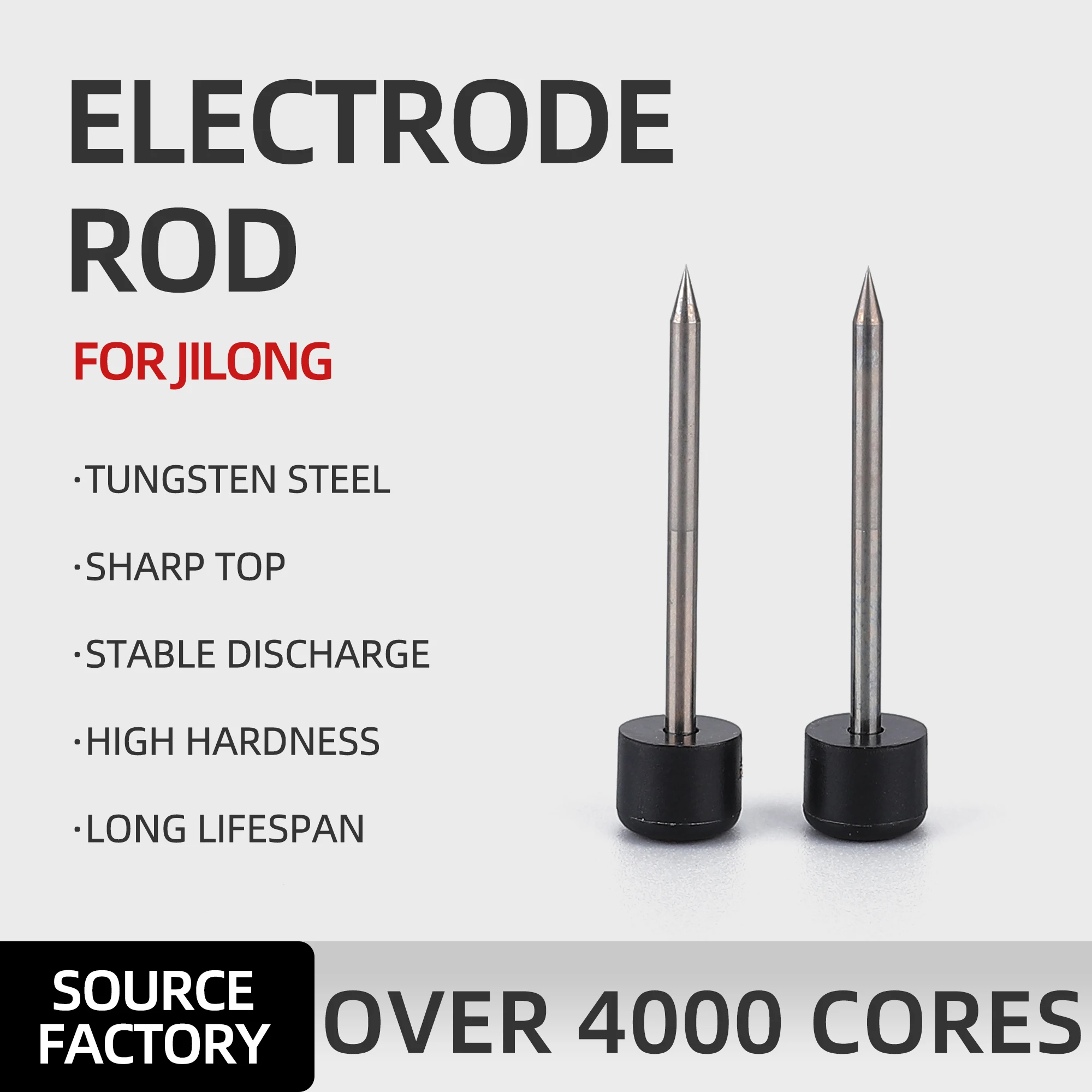 

KELUSHI 2pcs(1pair) Electrodes (KL-280/F/G/H 300T 260C/T Fusion Splicer) Material Imported Fiber Fusion Electrode Rod