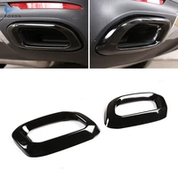 for mercedes benz gle350 gle450 glc gls w167 x253 x167 2020 glossy black rear exhaust tail muffler pipe cover protective trim