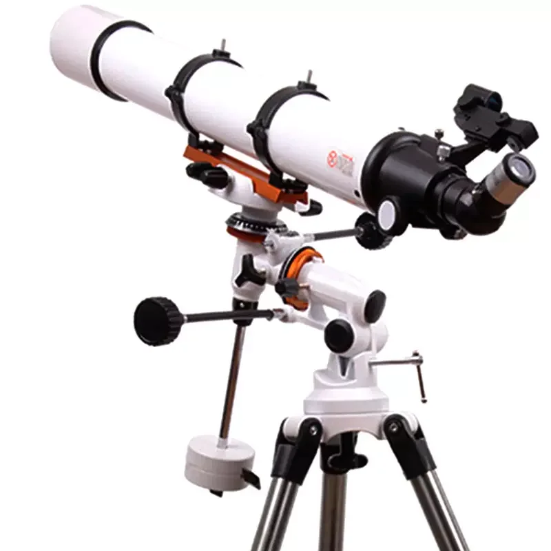 

Наружный Профессиональный астрономический телескоп F90080MM с Экваториальным креплением, телескоп, рефракционный космический телескоп