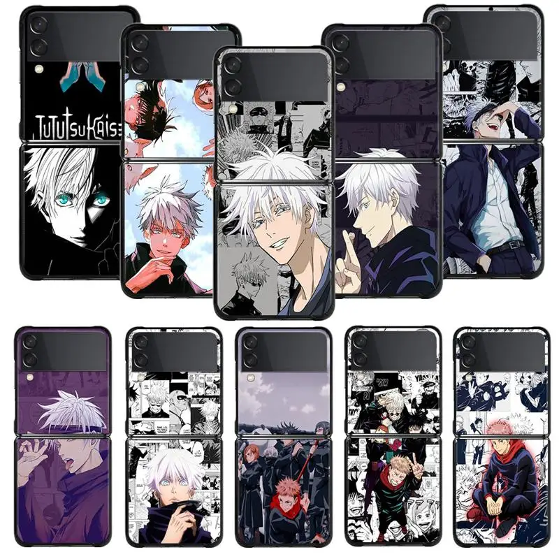

Jujutsu Kaisen Gojo Satoru Luxury Phone Cases For Samsung Galaxy ZFlip Flip ZFlip3 Z Flip3 5G ZFlip4 Flip4 ZF3 ZF4