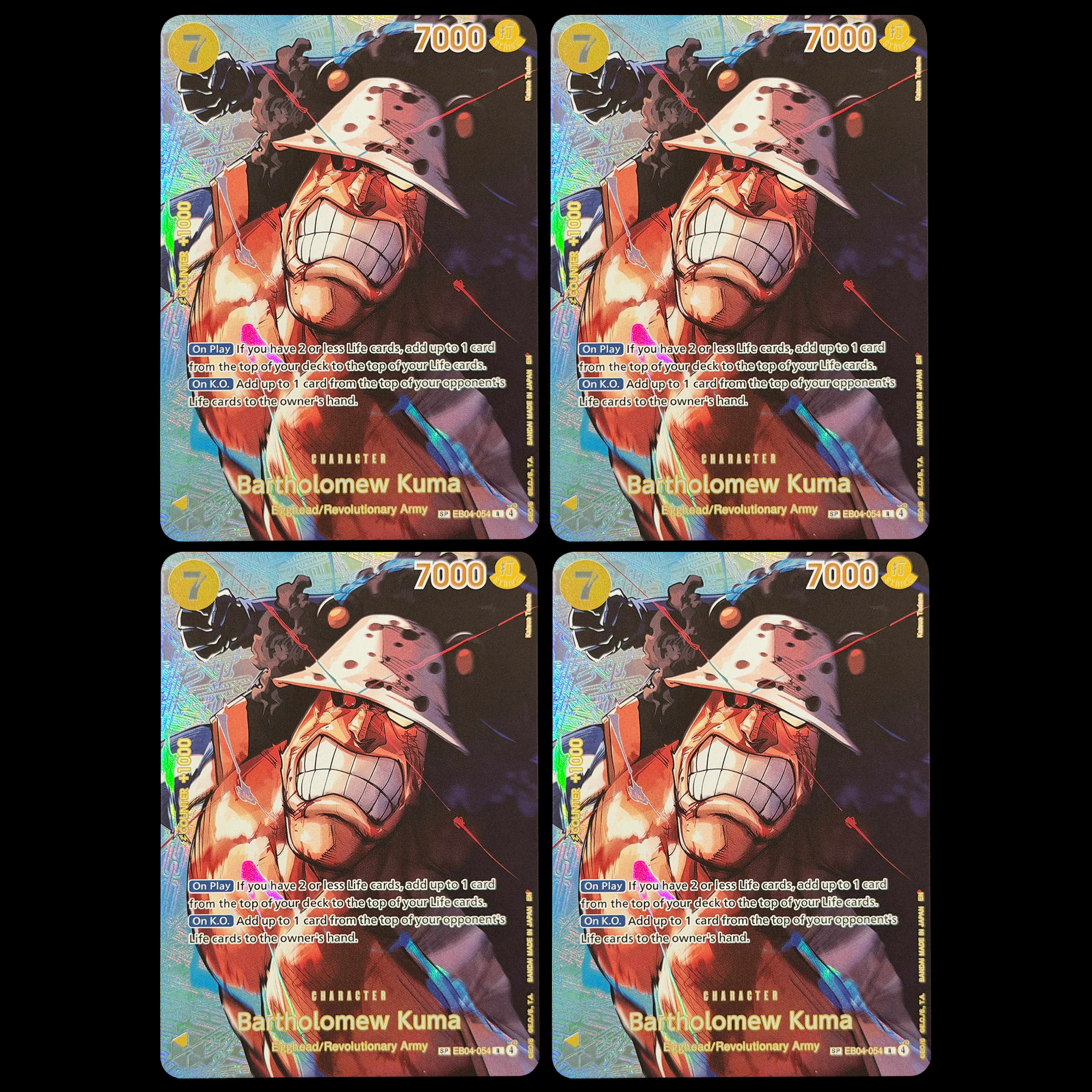 Фото One Piece TCG OPCG EB Extra Booster SP Alt Art Holo Rare Set Laboon Mr.2 Enel Smoker Kuma 4x Playset Chase Premium Proxy Cards №2