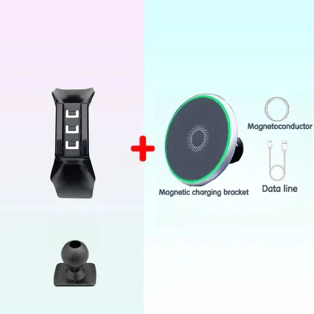 

Для Mercedes Benz GLB X247 2020-2024 Магнитный держатель для телефона 15 Вт Беспроводная зарядка Подставка для телефона MagSafe Поддержка телефона Пользовательская база