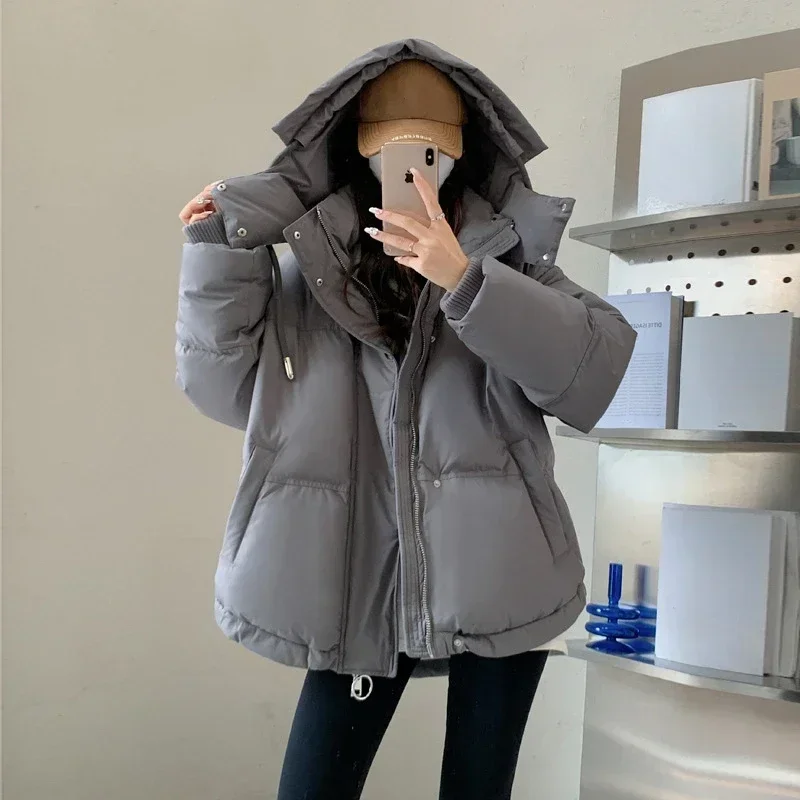 TPJB новые зимние женские парки повседневные короткие пуховики корейская версия